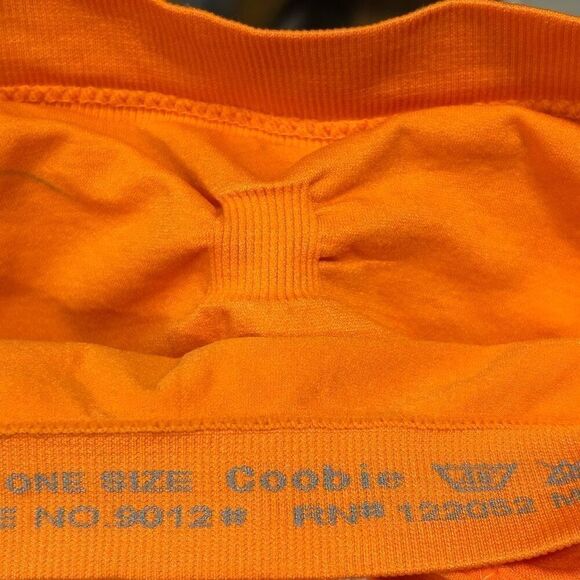 NWT Coobie Intimates Seamless Bra OS Orange Wire Free Soft Scoop Neck - Picture 9 of 11